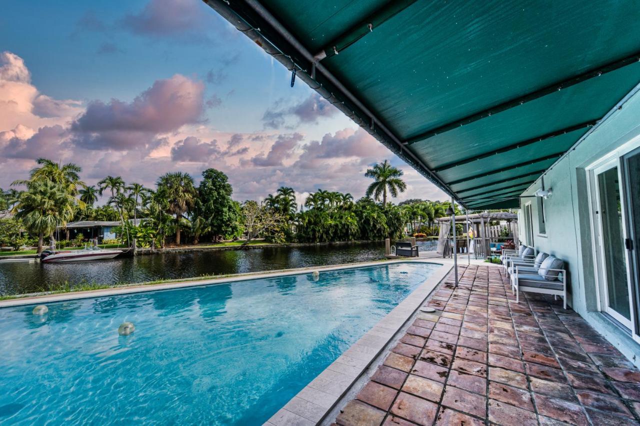 Central Waterfront Villa Salt Wtr Pool Near Beach Форт Лодърдейл Екстериор снимка