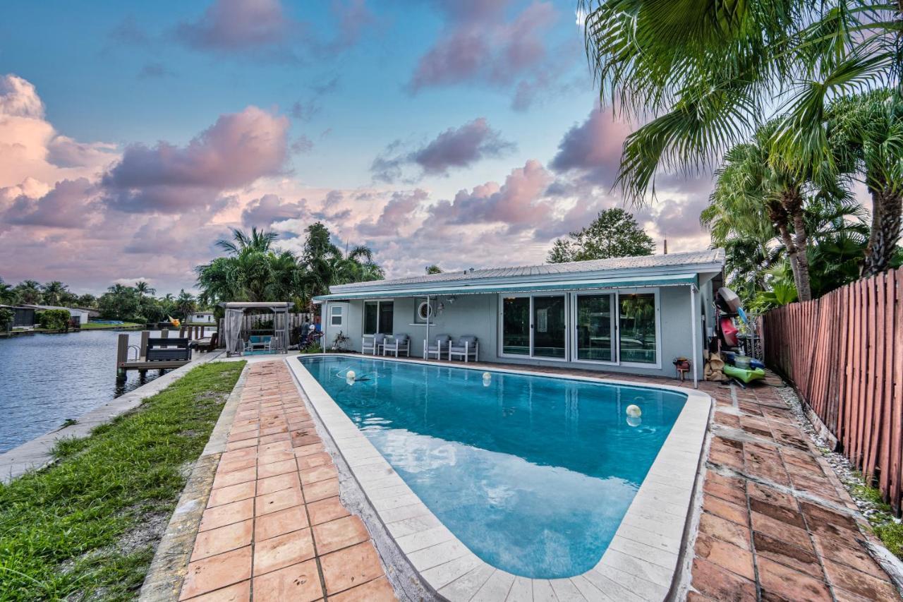 Central Waterfront Villa Salt Wtr Pool Near Beach Форт Лодърдейл Екстериор снимка