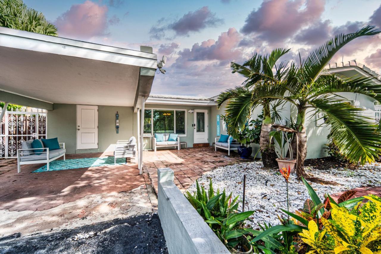 Central Waterfront Villa Salt Wtr Pool Near Beach Форт Лодърдейл Екстериор снимка
